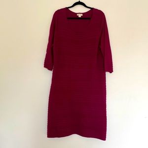 Monsoon Maroon Sweater Dress - US 18